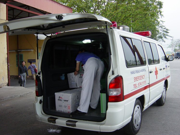 Samples being sent for analysis to France - SARS-1 2003